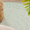 Tapis d'extérieur rond - Summer Azteca Menthe - thumbnail 5