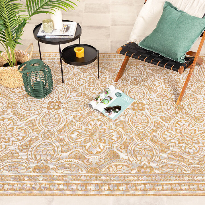 Tapis d'extérieur - Summer Oriental Jaune - 3