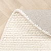 Tapis en laine rond - Feline Blanc - thumbnail 5