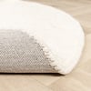 Tapis en laine rond - Feline Blanc - thumbnail 6