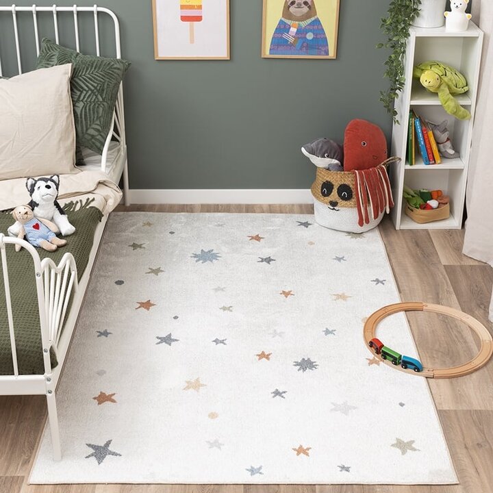 Tapis pour enfants lavable - Ravi Stars Multicolore