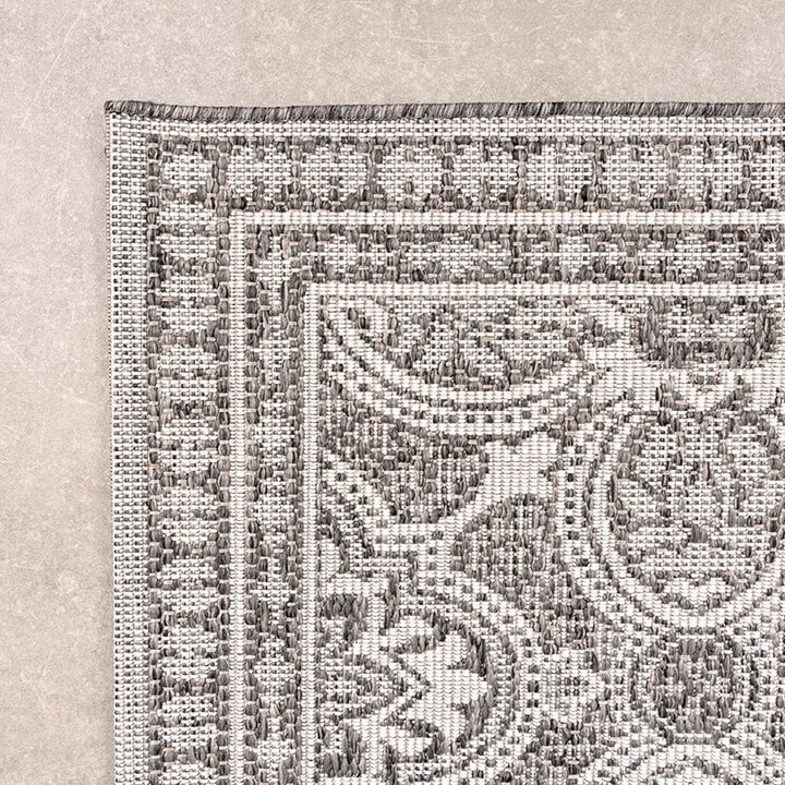 Tapis d'extérieur carré - Summer Oriental Gris - 5