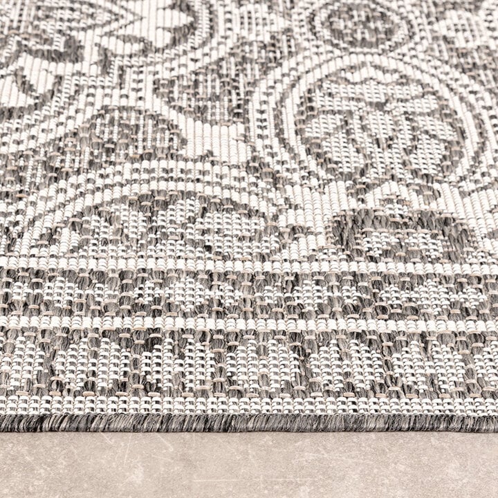 Tapis d'extérieur carré - Summer Oriental Gris - 6
