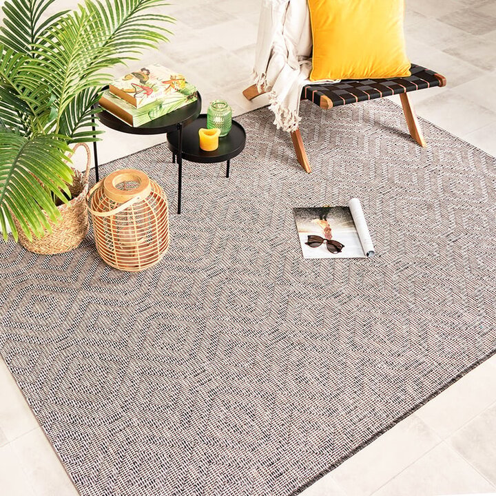 Tapis d'extérieur - Summer Retro Gris