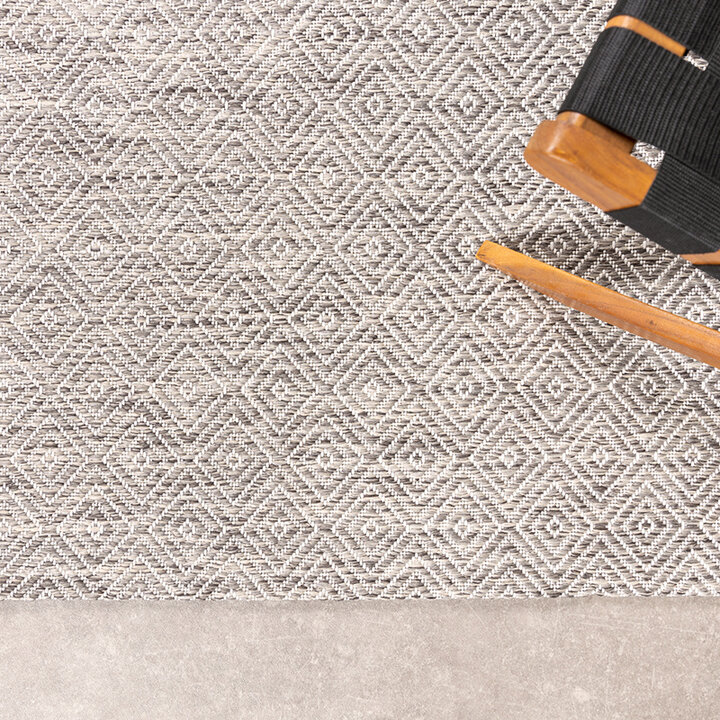 Tapis d'extérieur carré - Summer Tile Gris Clair - 4