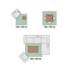 Tapis d'extérieur carré - Summer Tile Gris Clair - thumbnail 10