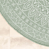 Tapis d'extérieur rond - Summer Azteca Vert - thumbnail 5