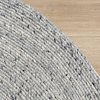 Tapis en laine rond - Wise Gris/Blanc - thumbnail 8