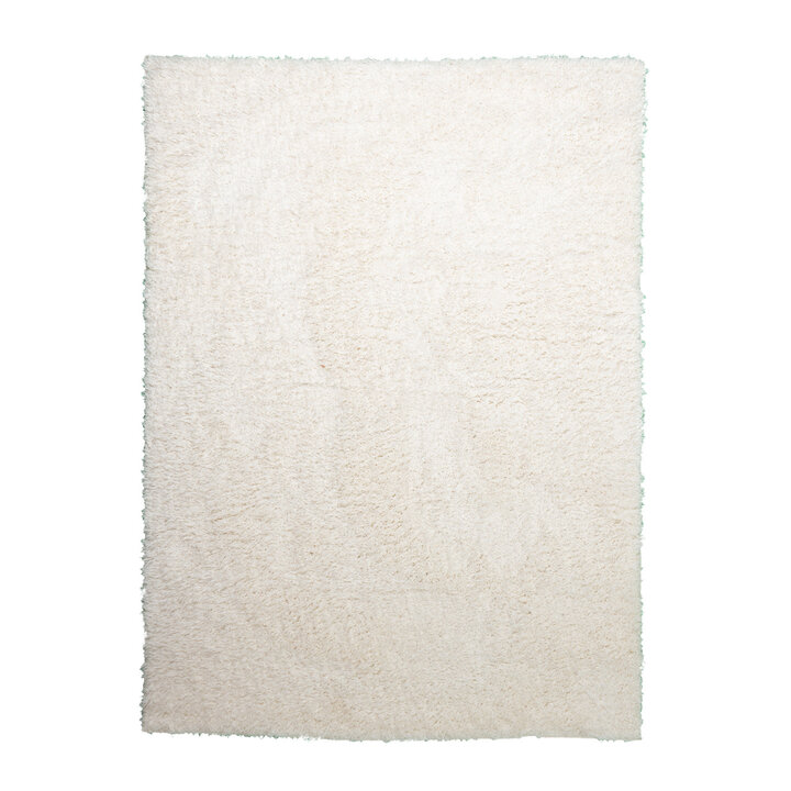 Tapis shaggy rond - Blaze Blanc - 1
