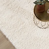 Tapis shaggy rond - Blaze Blanc - thumbnail 3