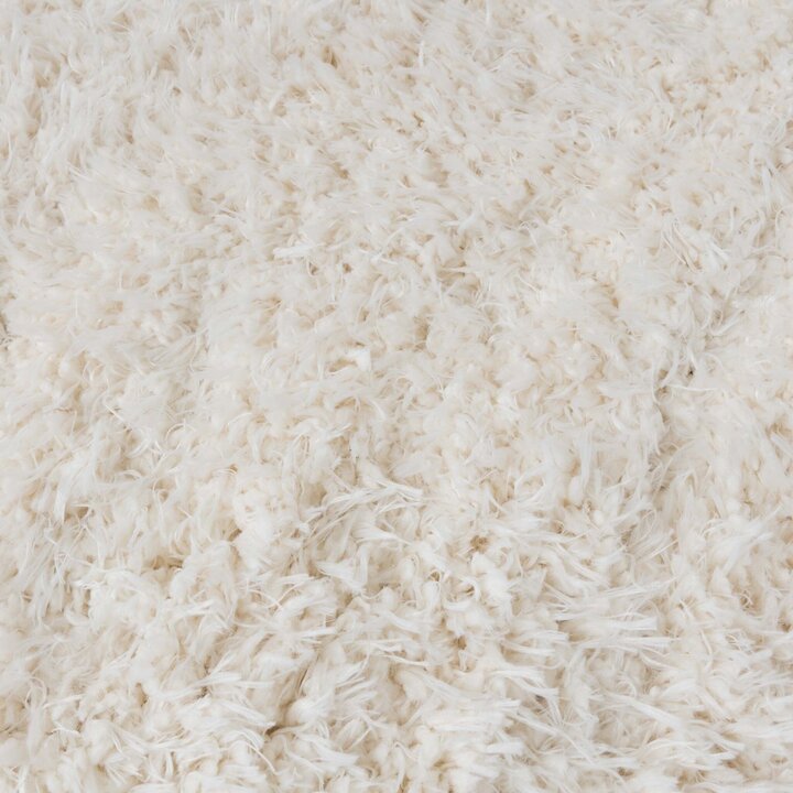 Tapis shaggy rond - Blaze Blanc - 4