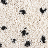 Tapis rond à poils longs - Grand Dots Crème/Noir - thumbnail 5