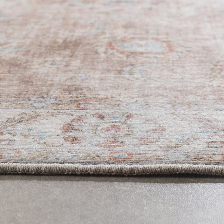 Tapis en laine lavable - Domingo Oriental Beige - 5