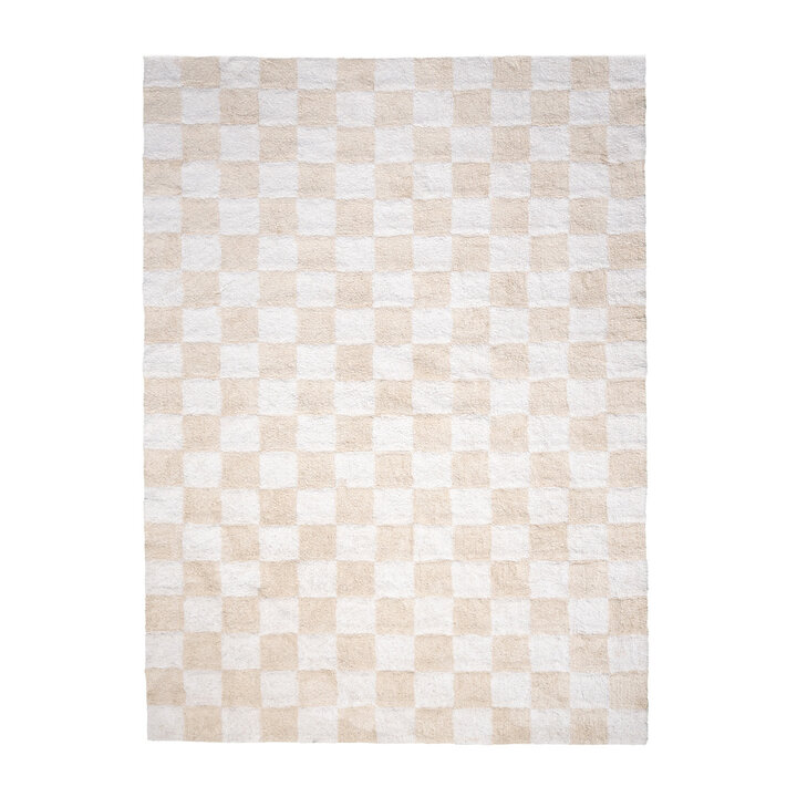 Tapis en coton - Gambit Crème/Blanc - 1