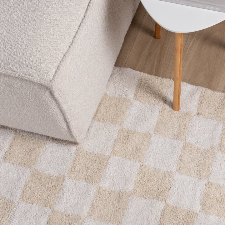 Tapis en coton - Gambit Crème/Blanc - 3