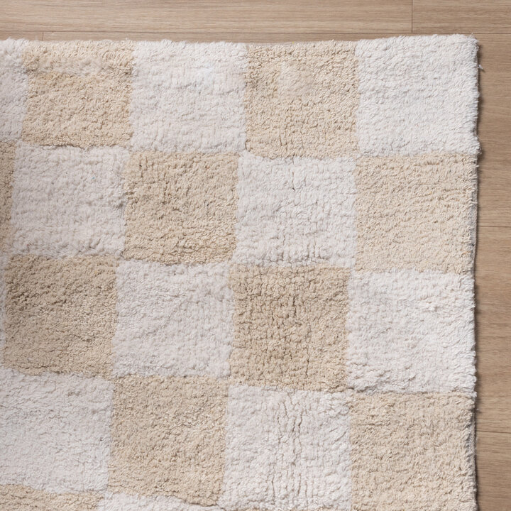 Tapis en coton - Gambit Crème/Blanc - 5