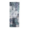 Tapis en laine lavable - Domingo Grunge Vert/Crème - thumbnail 1