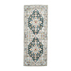 Tapis en laine lavable - Domingo Mandala Vert Foncé - thumbnail 1