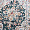 Tapis en laine lavable - Domingo Mandala Vert Foncé - thumbnail 3