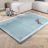 Tapis rond pour enfants lavable - Jip Bleu - thumbnail