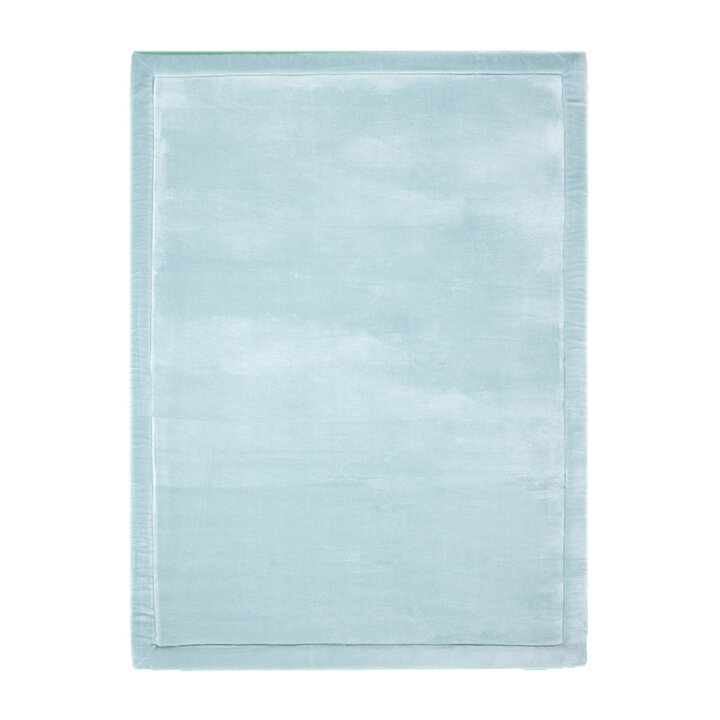 Tapis rond pour enfants lavable - Jip Bleu - 1