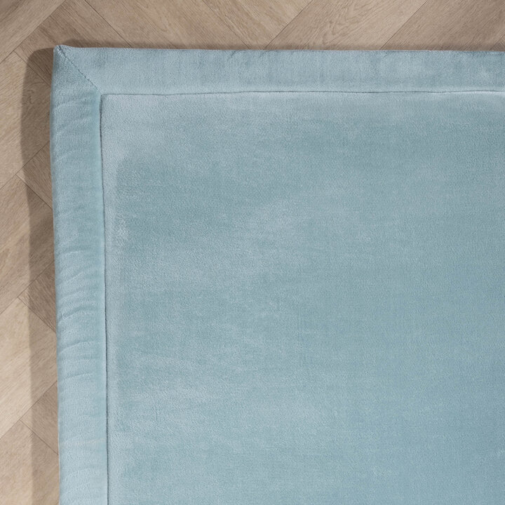 Tapis rond pour enfants lavable - Jip Bleu - 4
