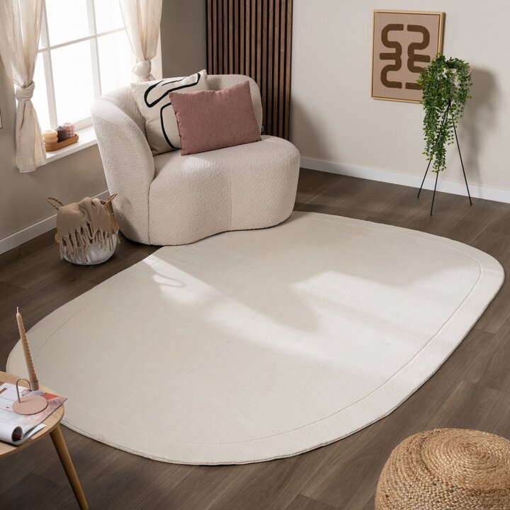 Tapis de jeu carré - Halo Pebble Crème