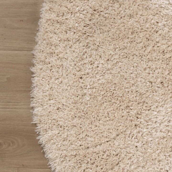 Tapis shaggy ovale - Blaze Beige - 5