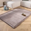 Tapis rond pour enfants lavable - Jip Taupe - thumbnail