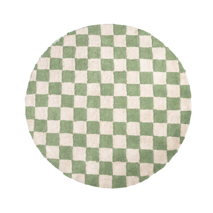 Couloir en laine - Gambit Vert/Blanc - 1