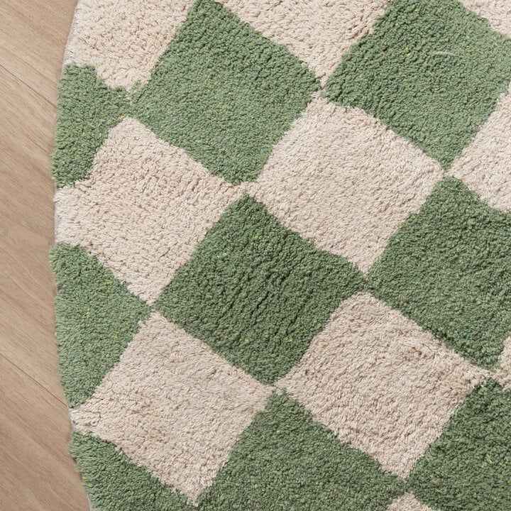 Couloir en laine - Gambit Vert/Blanc - 5