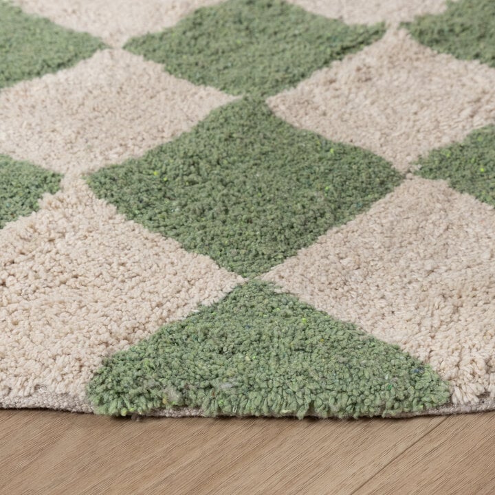 Couloir en laine - Gambit Vert/Blanc - 6