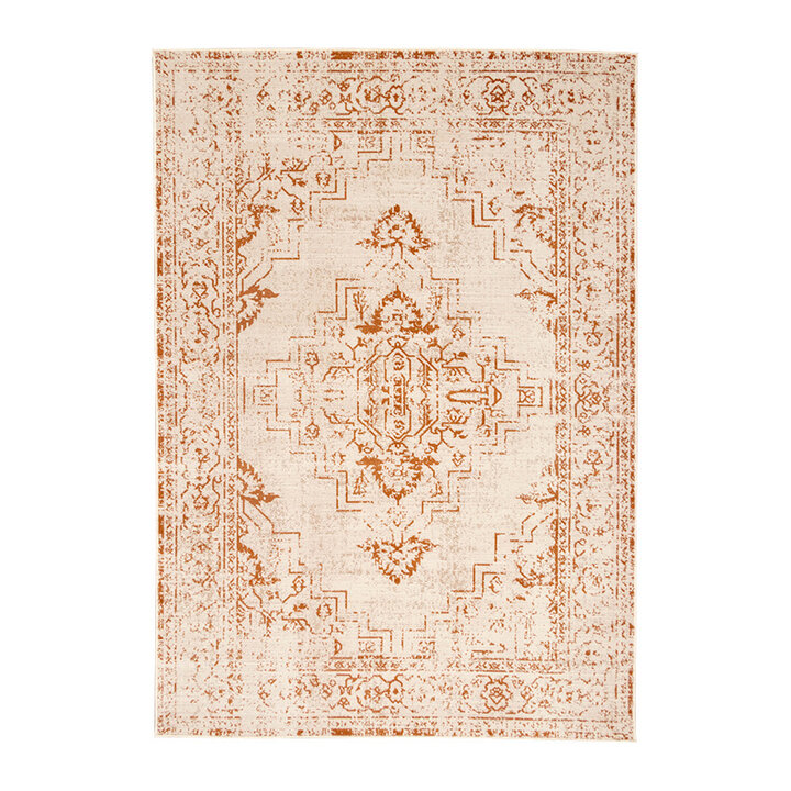 Tapis vintage - Spring Ethnic Crème/Terracotta - 1
