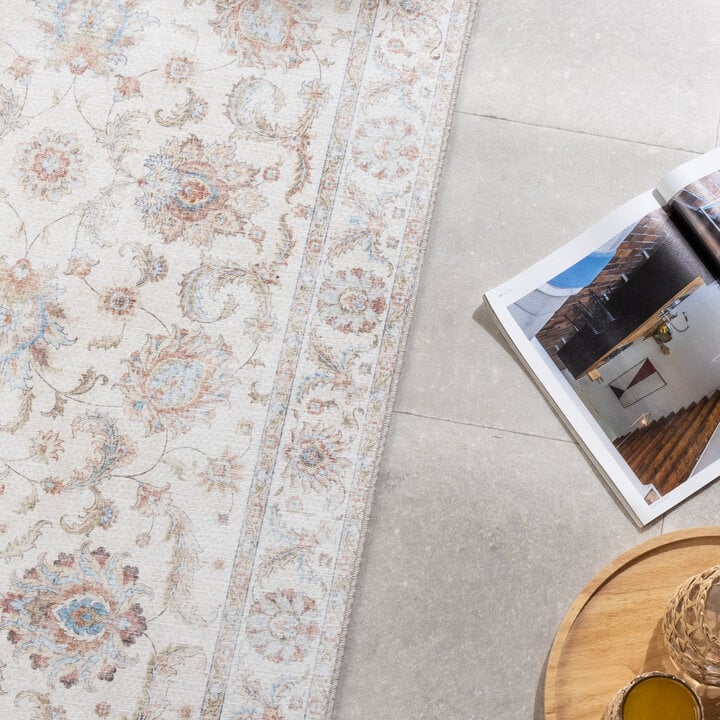 Tapis en laine lavable - Domingo Oriental Blanc - 2
