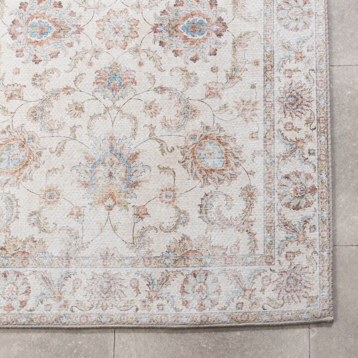 Tapis en laine lavable - Domingo Oriental Blanc - 4