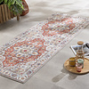 Tapis en laine lavable - Domingo Mandala Terracotta - thumbnail