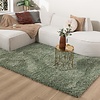Tapis shaggy rond - Blaze Vert - thumbnail