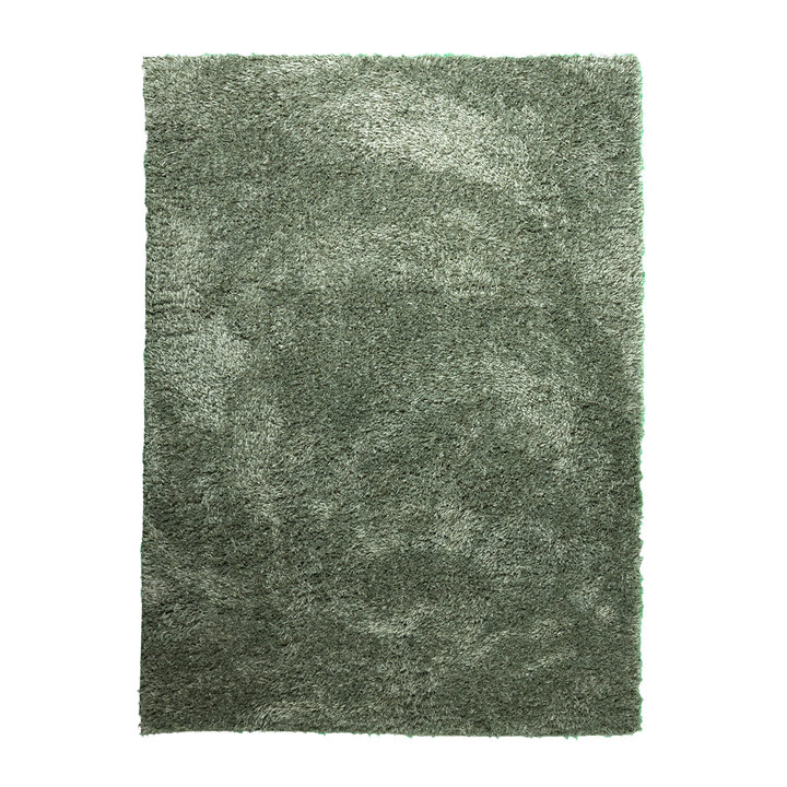 Tapis shaggy rond - Blaze Vert - 1