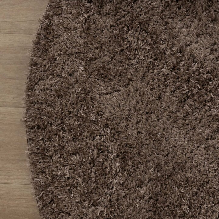 Tapis shaggy ovale - Blaze Taupe - 5