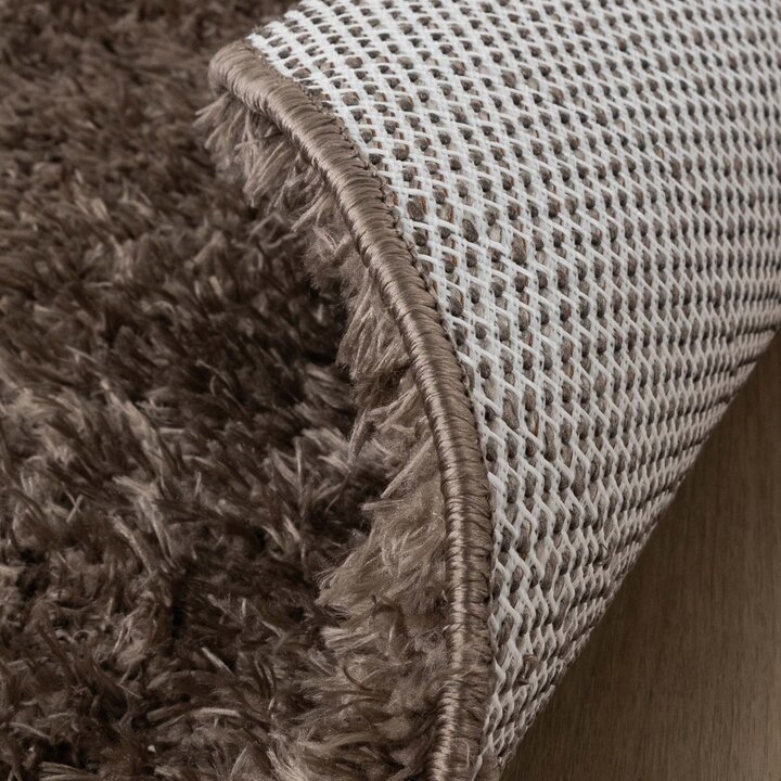 Tapis shaggy ovale - Blaze Taupe - 7