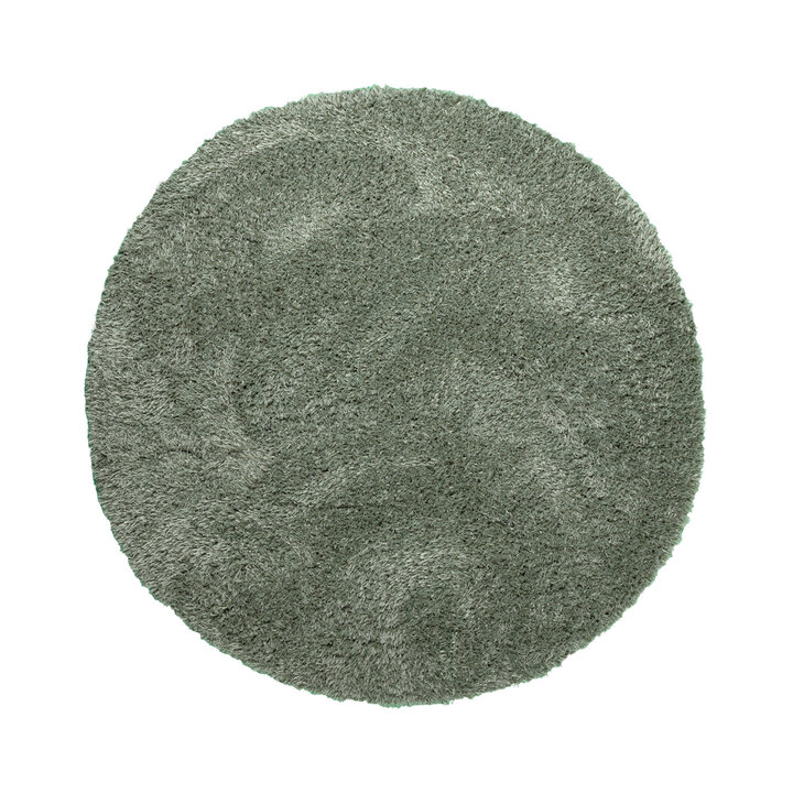 Tapis shaggy ovale - Blaze Vert - 1