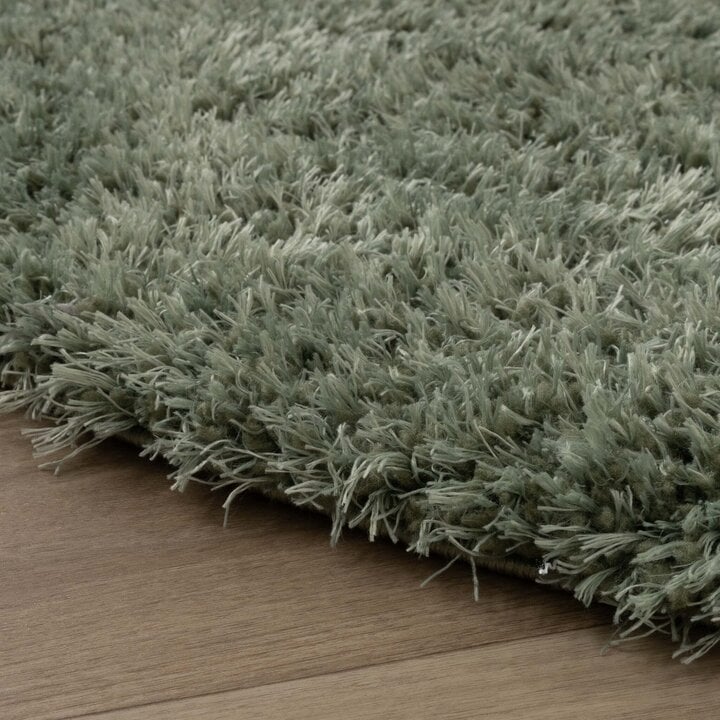 Tapis shaggy ovale - Blaze Vert - 6