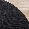 Tapis en jute - Fair Rond Noir - thumbnail 4