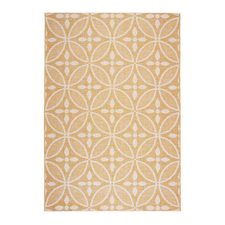 Tapis d'extérieur - Summer Pattern Jaune - 1