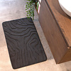 Tapis d'extérieur rond à fleurs - Cassie Zebra Noir - thumbnail