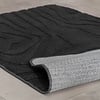 Tapis d'extérieur rond à fleurs - Cassie Zebra Noir - thumbnail 6