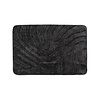 Tapis d'extérieur rond à fleurs - Cassie Zebra Noir - thumbnail 1