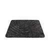 Tapis d'extérieur rond à fleurs - Cassie Zebra Noir - thumbnail 2