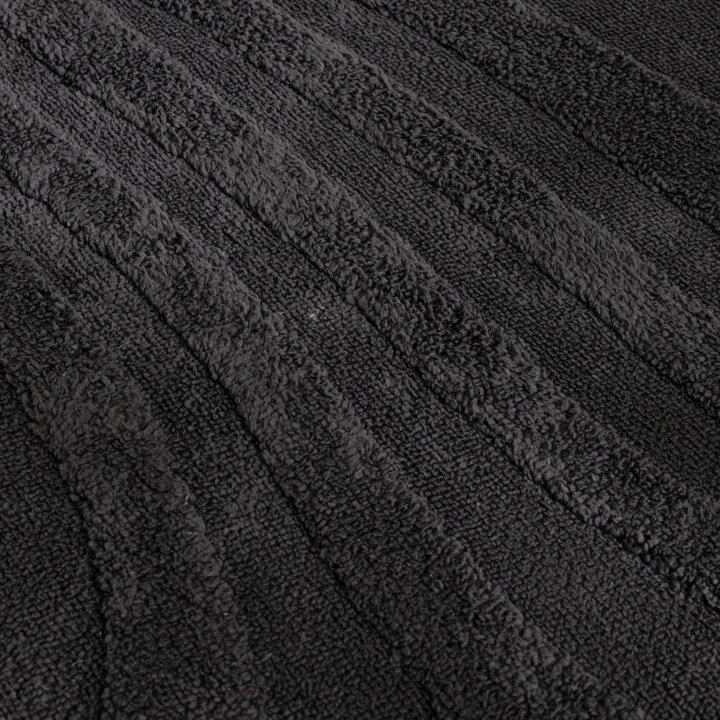 Tapis d'extérieur rond à fleurs - Cassie Shapes Noir - 3