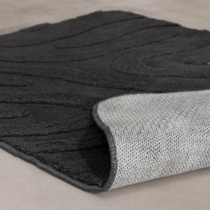 Tapis d'extérieur rond à fleurs - Cassie Shapes Noir - 6
